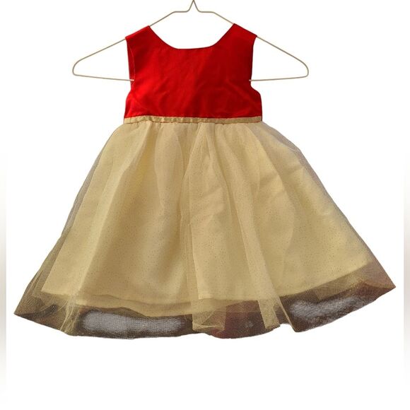 Blueberi Boulevard Baby Girls Red Holiday Dress & White Fur Coat 2T NWOT - Picture 3 of 7